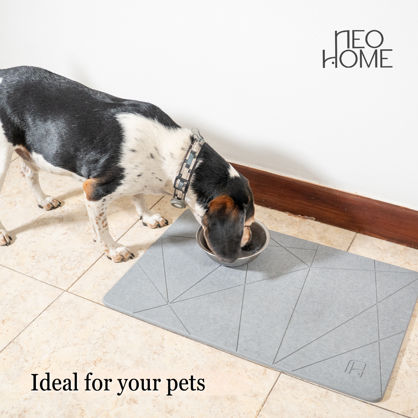 Diatomaceous Earth Stone Bath Mat - (Arcadia Grey)
