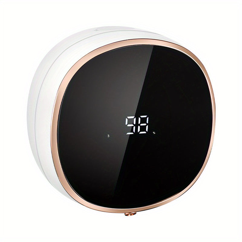 Dispensador Automático de Jabón Espumoso LED con Pantalla de Temperatura, 280ml, Sensor Infrarrojo Sin Contacto, Recargable por USB, 1200mAh