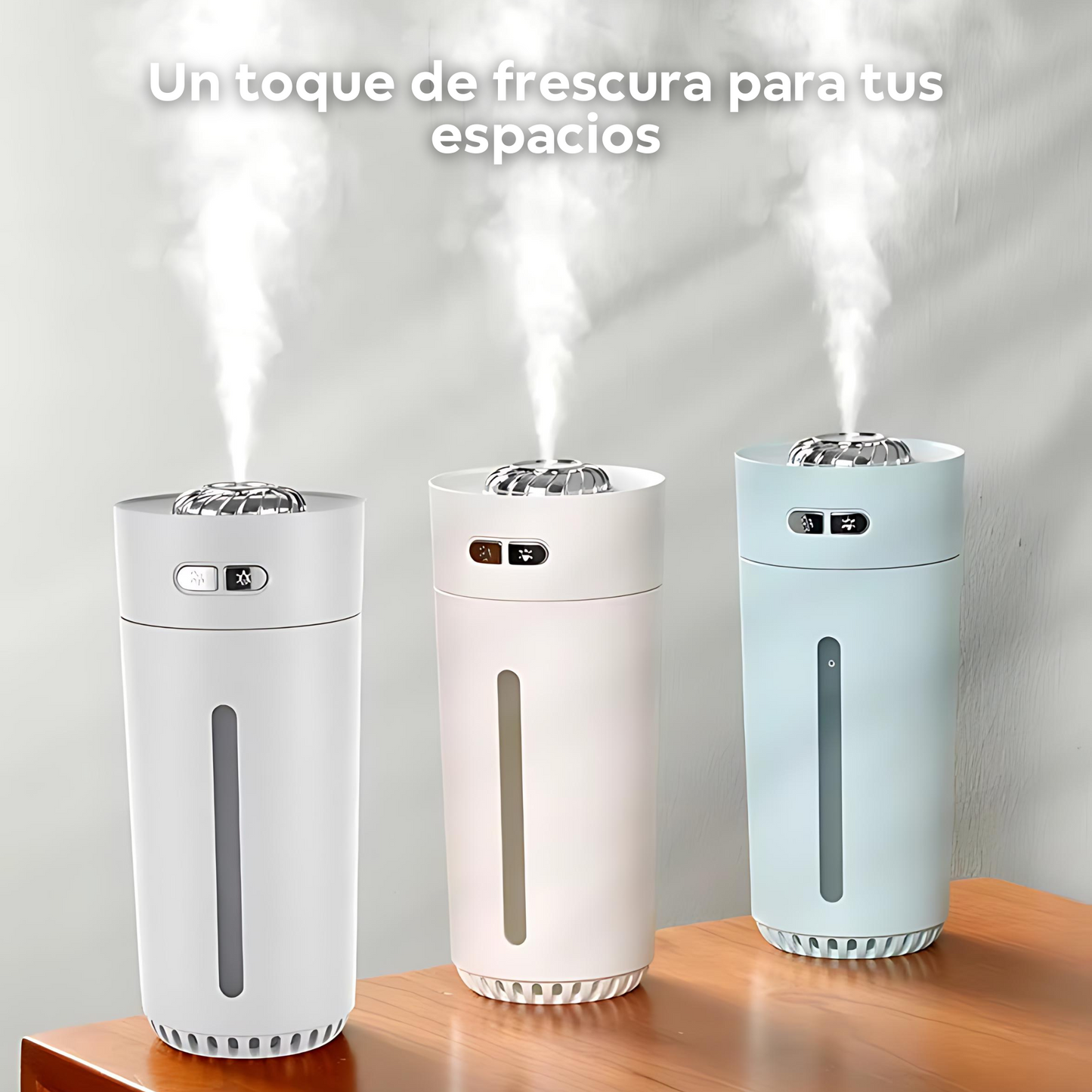 Humidificador - Difusor de Aceites Esenciales Blanco, Diseño Moderno y Minimalista para Hogar y Oficina