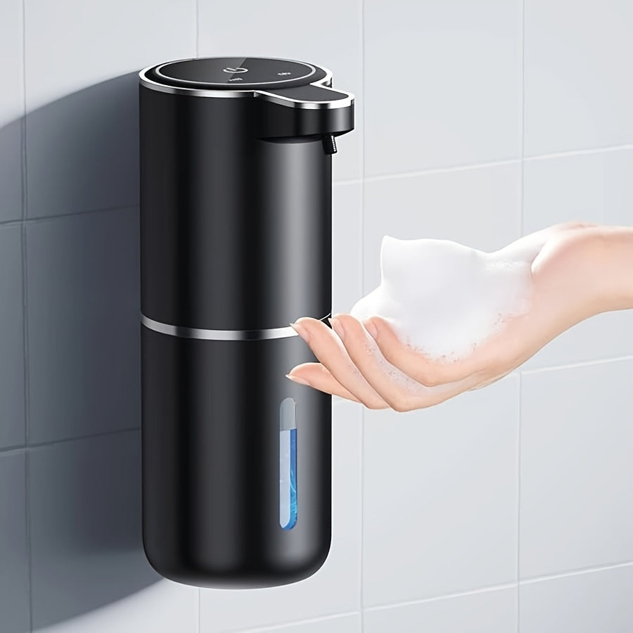 Dispensador Automático de Jabón 380mL - Sin Contacto, Montaje en Pared, Impermeable IPX5, Recargable por USB, Ideal para Baño y Cocina