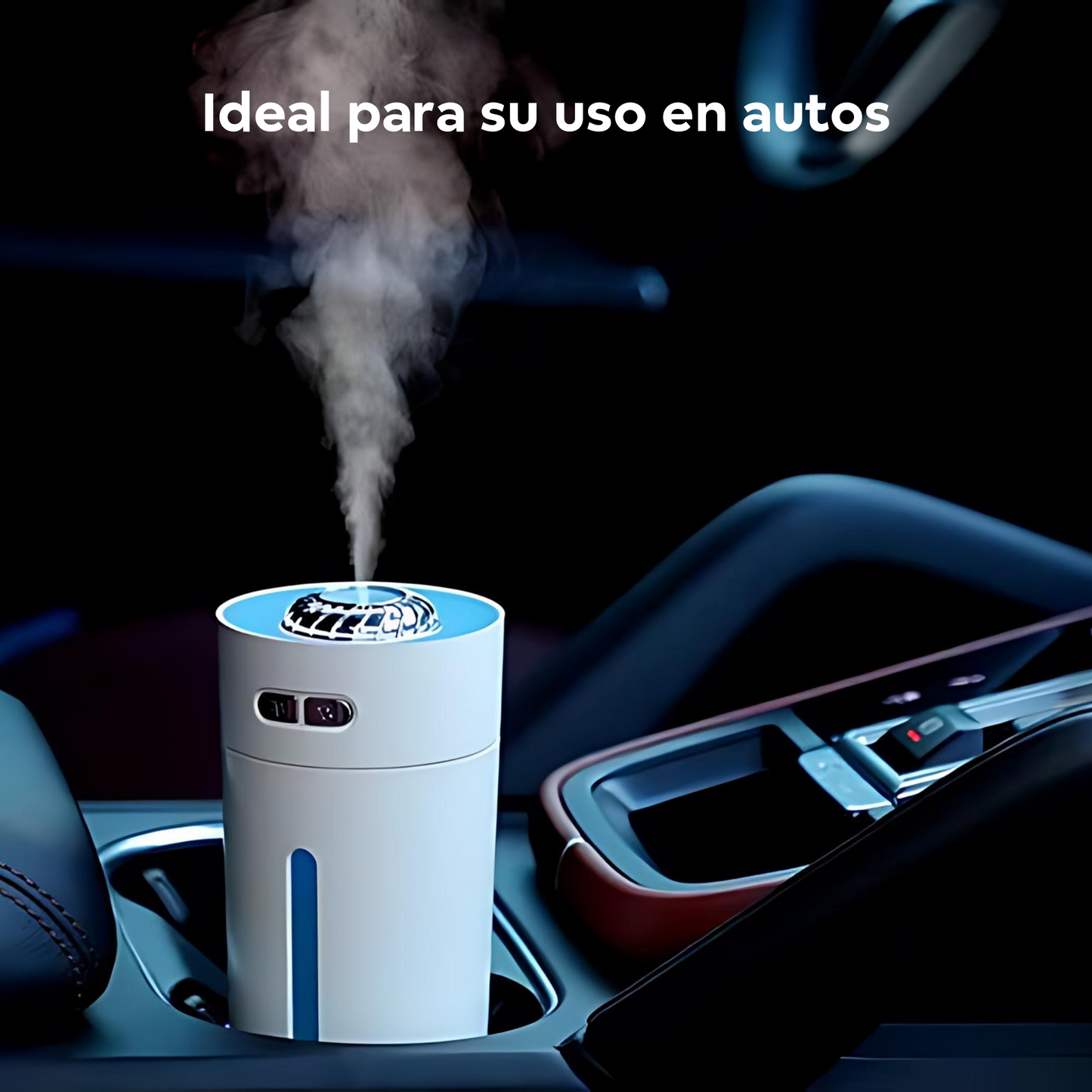 Humidificador - Difusor de Aceites Esenciales Blanco, Diseño Moderno y Minimalista para Hogar y Oficina
