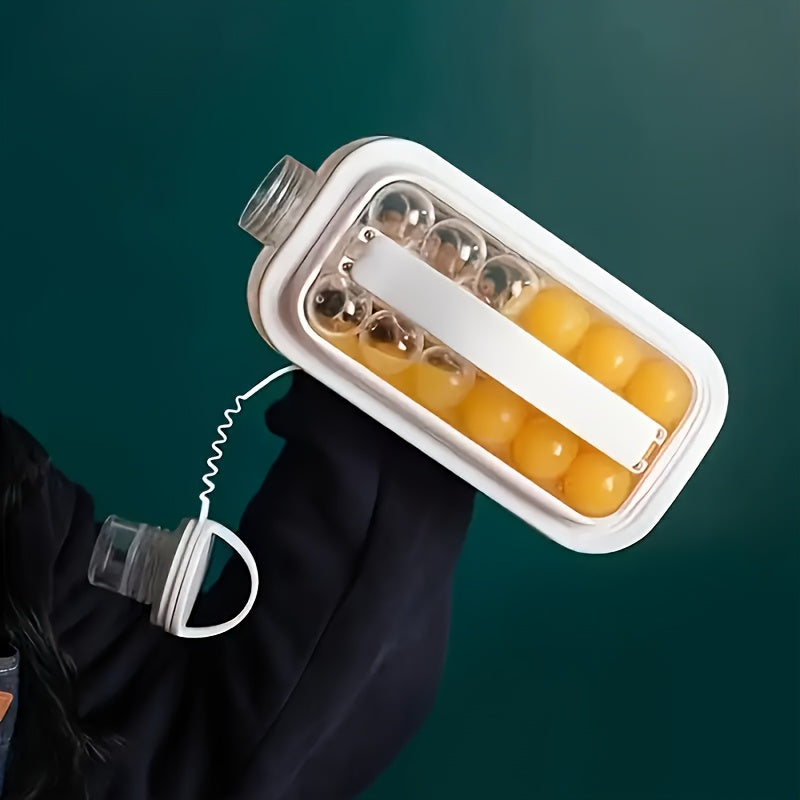 Botella y Molde de Hielo 2 en 1 Plegable de Alta Capacidad - Ideal para Hogar y Refrigerador