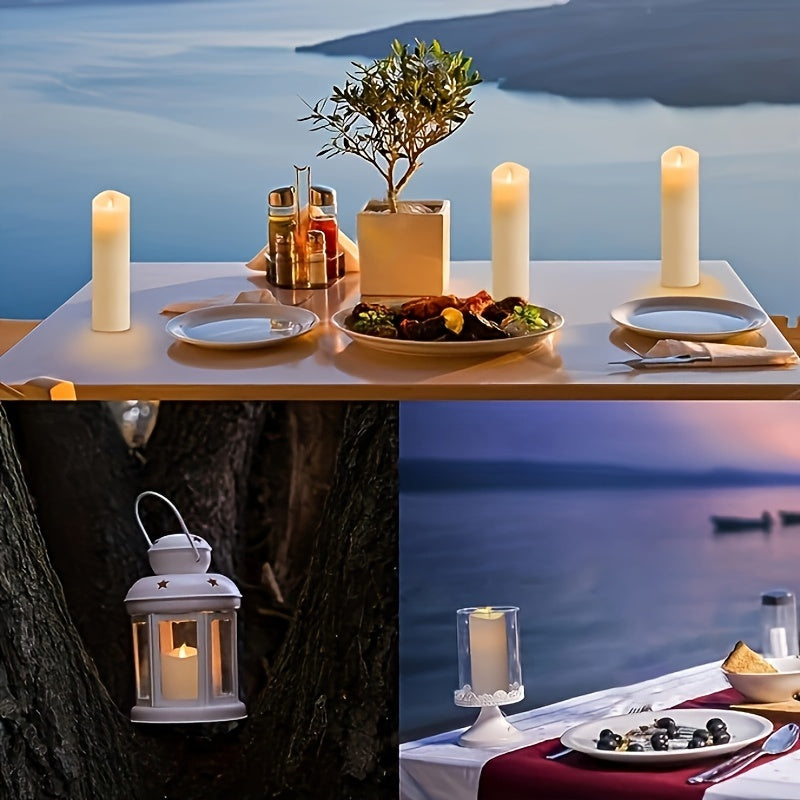 Juego de Velas LED Sin Llama con Control Remoto, Temporizador 2/4/6/8H, Perfectas para Decoración de Hogar, Bodas y Navidad