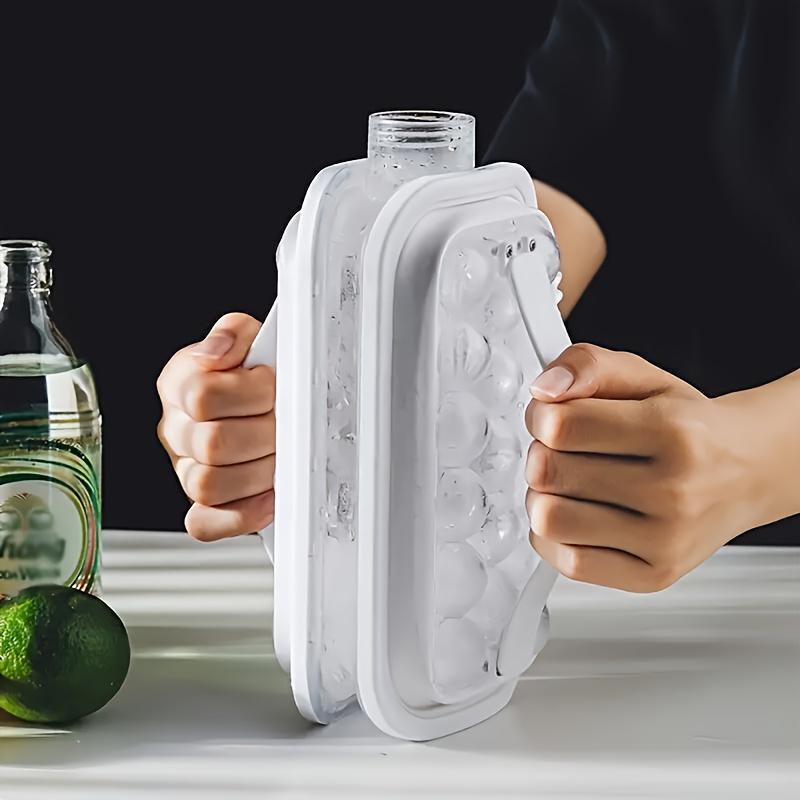 Botella y Molde de Hielo 2 en 1 Plegable de Alta Capacidad - Ideal para Hogar y Refrigerador