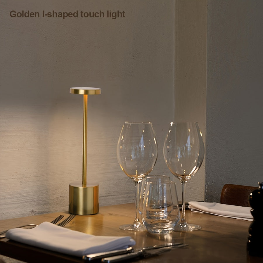 Lámpara de Escritorio LED Táctil Moderna, Regulable, Portátil y Recargable por USB - Ideal para Decoración de Sala y Dormitorio