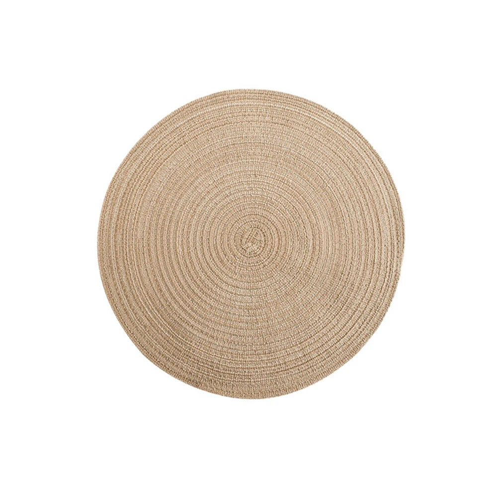 Set de 4 Manteles Individuales Redondos Trenzados - Anti-deslizantes, Ecológicos y Resistentes para Mesa de Comedor