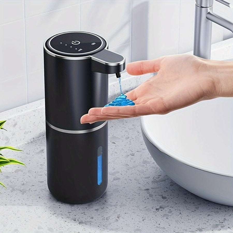 Dispensador Automático de Jabón 380mL - Sin Contacto, Montaje en Pared, Impermeable IPX5, Recargable por USB, Ideal para Baño y Cocina