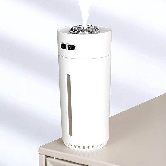 Humidificador - Difusor de Aceites Esenciales Blanco, Diseño Moderno y Minimalista para Hogar y Oficina