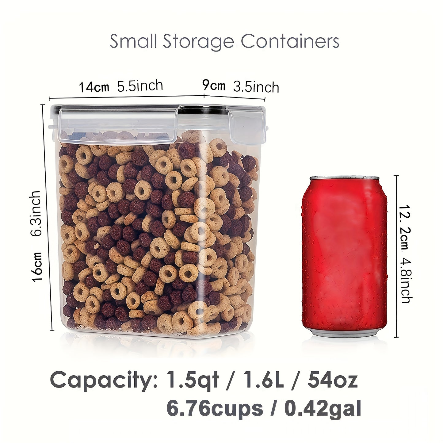 Set de 6/12 Contenedores Herméticos 1.6L - BPA Free, Sellado Hermético, Apilables, con Etiquetas y Marcador, Organización de Cocina