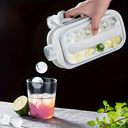 Botella y Molde de Hielo 2 en 1 Plegable de Alta Capacidad - Ideal para Hogar y Refrigerador