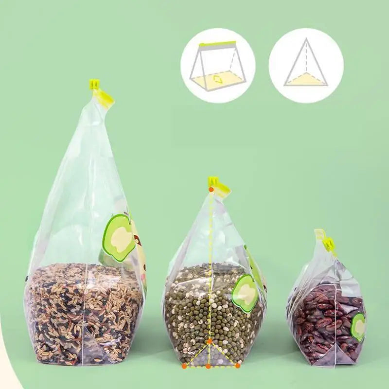 Bolsas Reutilizables con Cierre Hermético para Alimentos, Bolsa Transparente de Grado Alimenticio con Cierre, Contenedor de Plástico para Viaje, Congelador, Camping y Cocina.