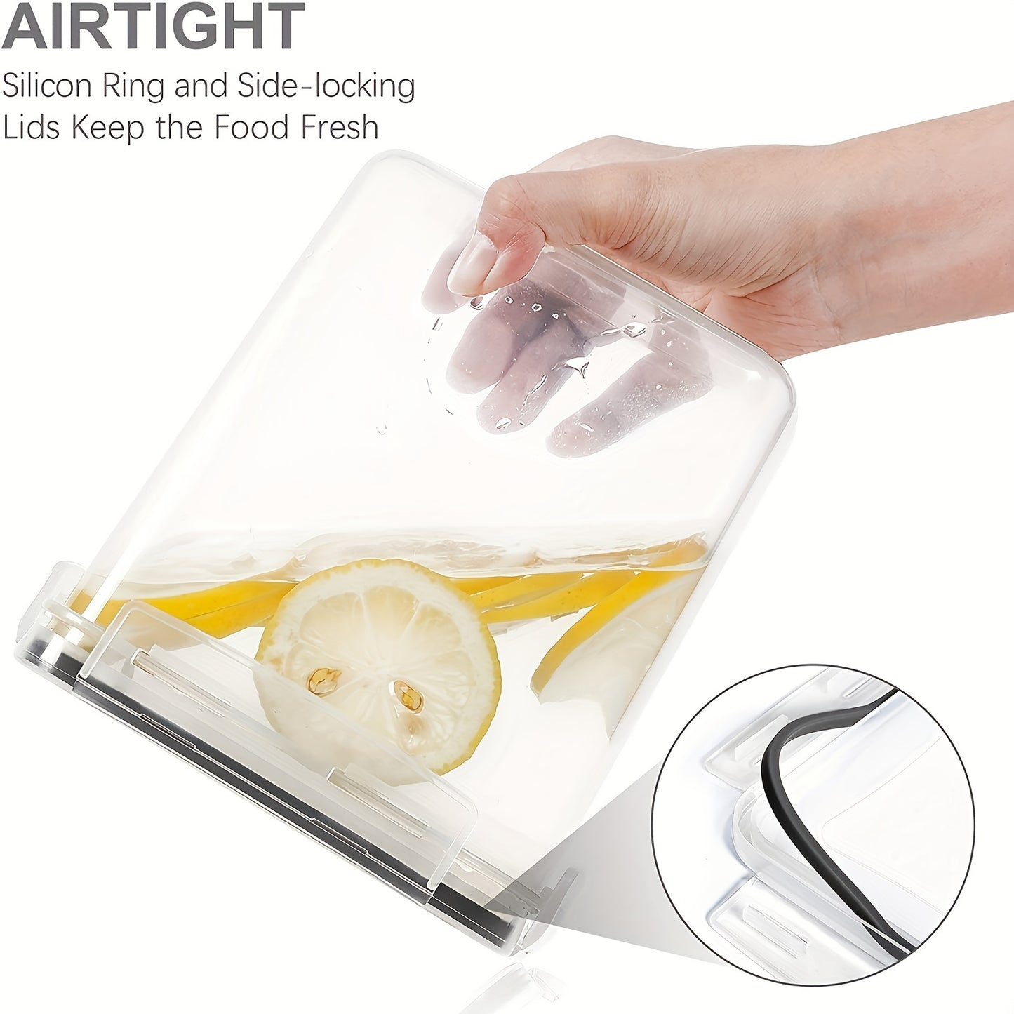 Set de 12/24 Contenedores Herméticos BPA-Free - Multi-Tamaño, Transparentes y Apilables, Incluyen Etiquetas y Marcador, Organización de Cocina y Despensa